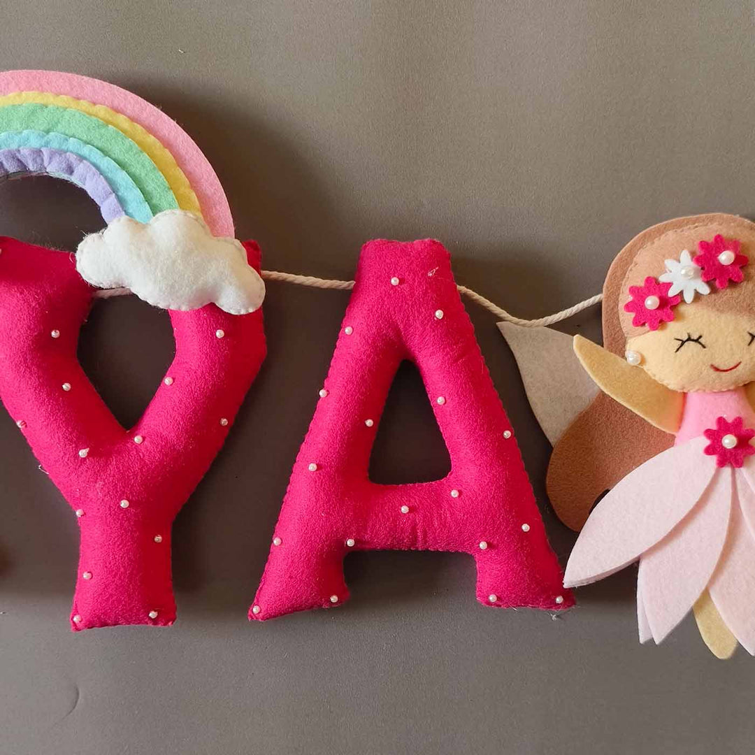 Hand-stitched Fairy Themed Felt Kids Bunting