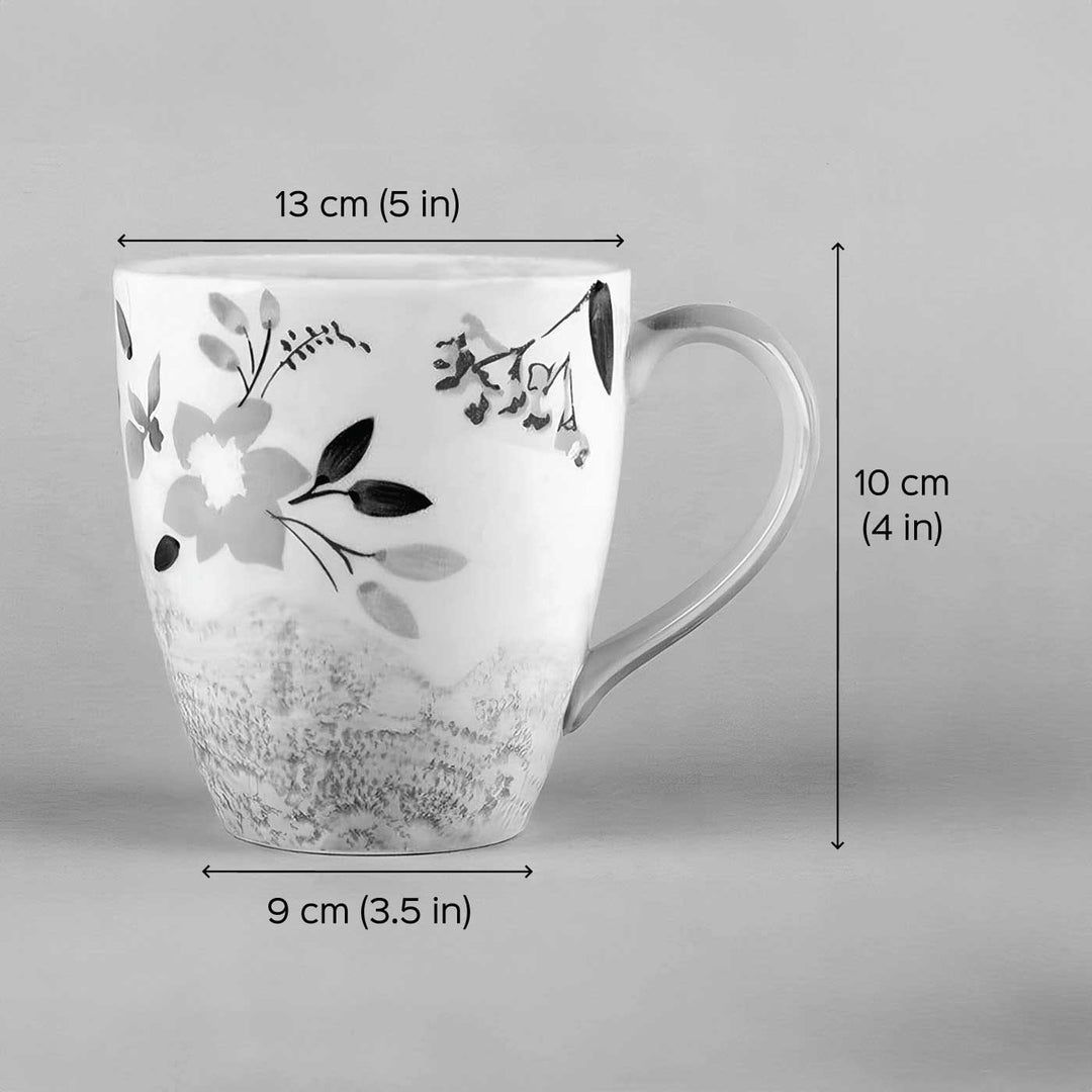 Hand-Painted Floral Lace Mug | Set Of 2