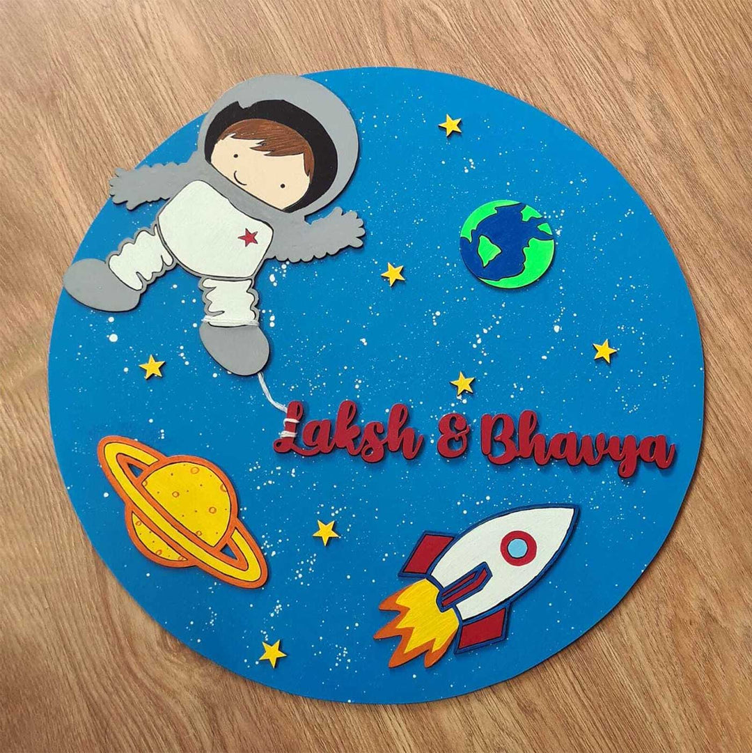 Space Theme Nameboard for Kids