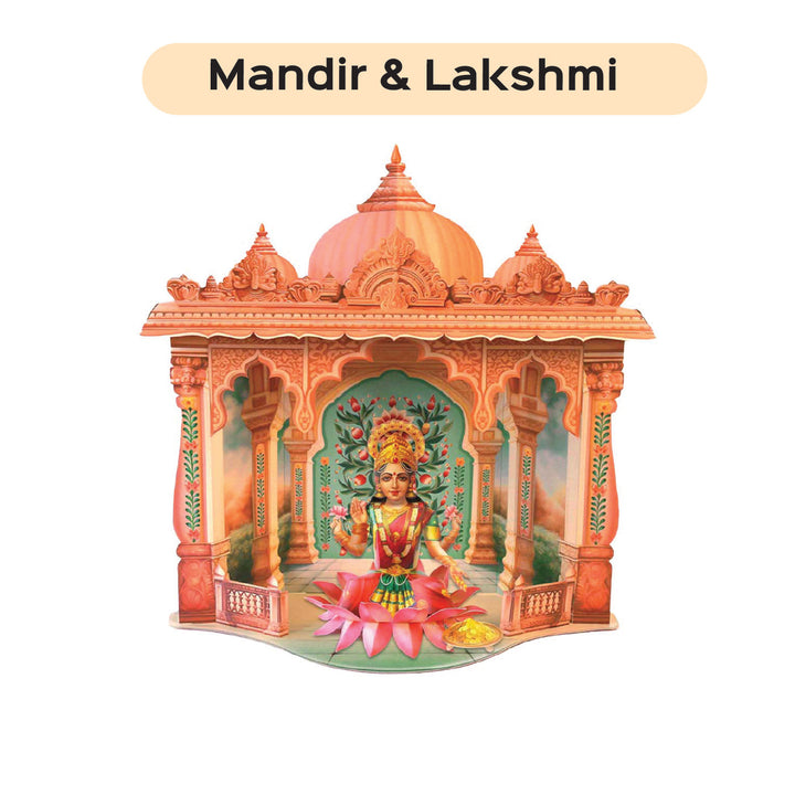 Reusable Paper Mandir Craft DIY Kit