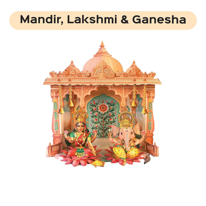 Reusable Paper Mandir Craft DIY Kit