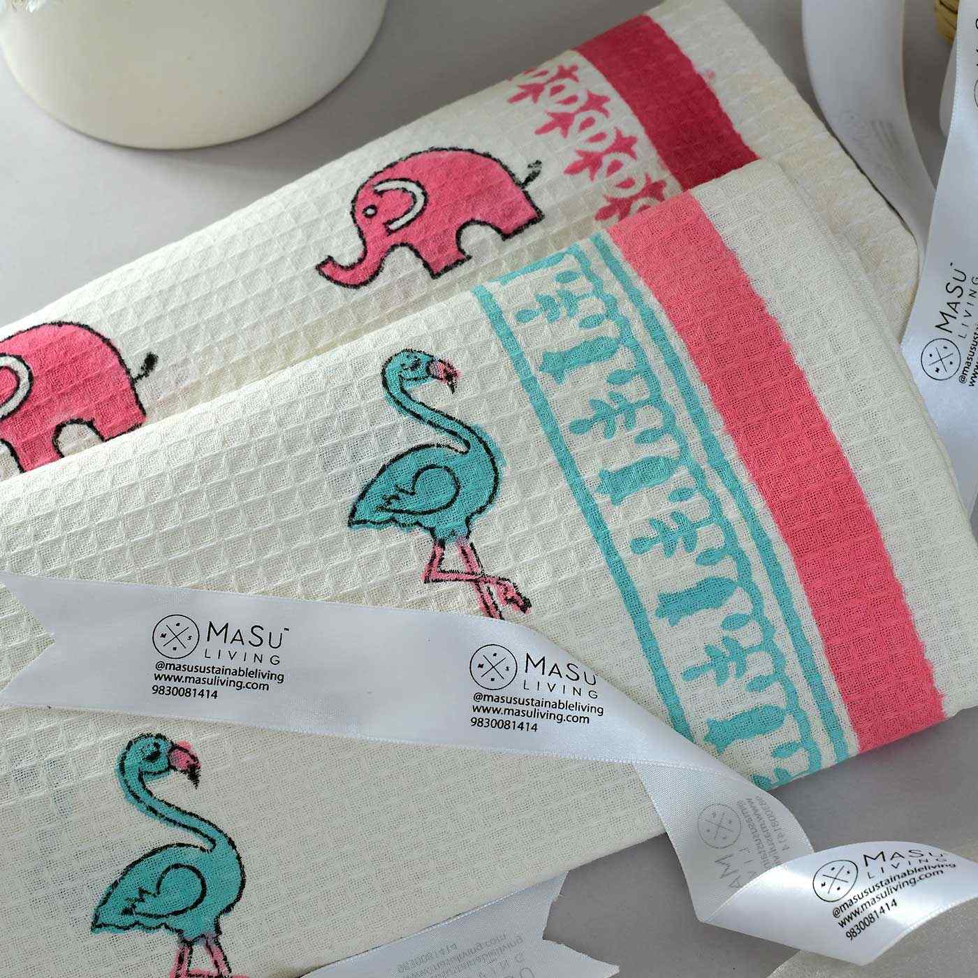 Flamingo discount hand towels