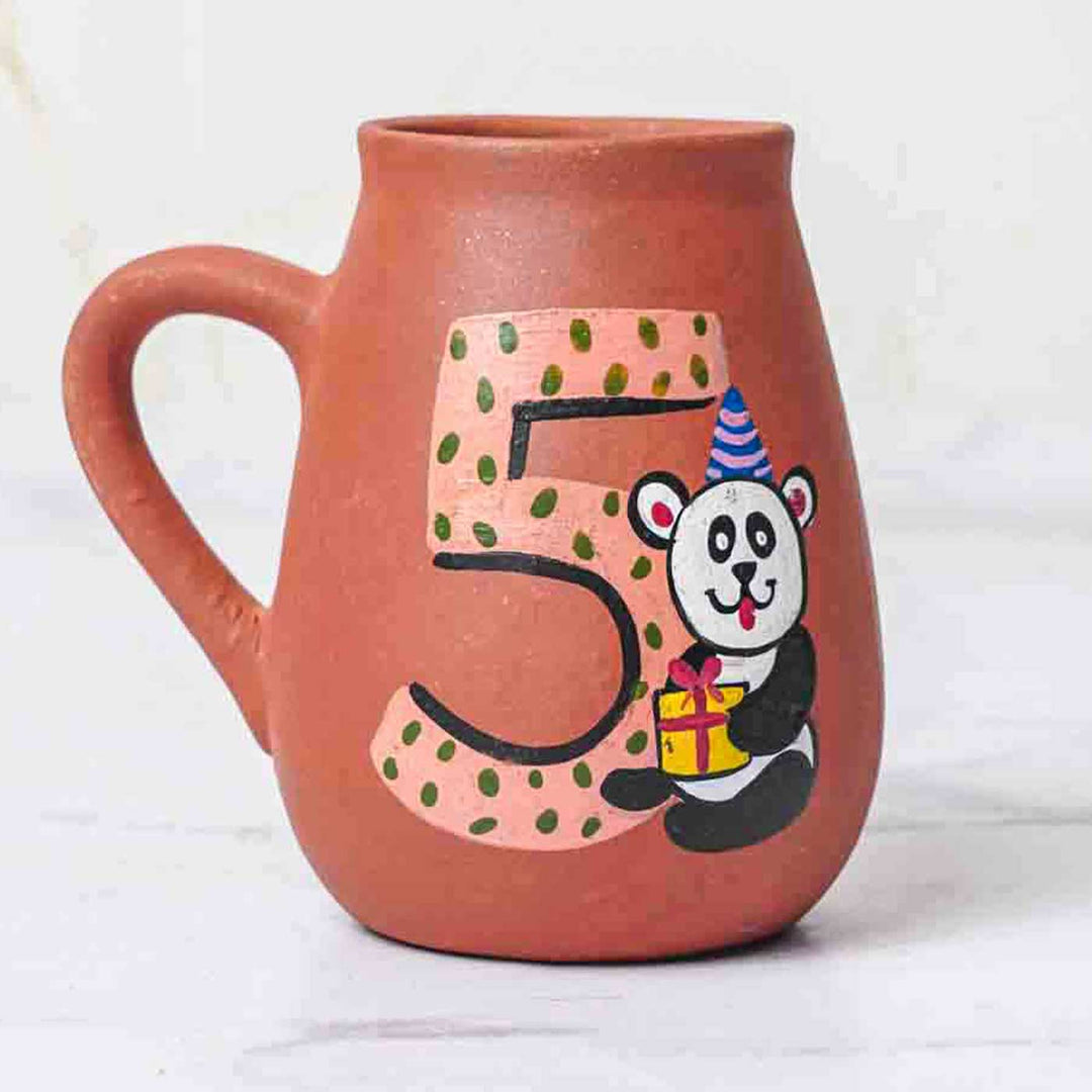 Personalized Hand-painted Birthday Milestone Terracotta Mug