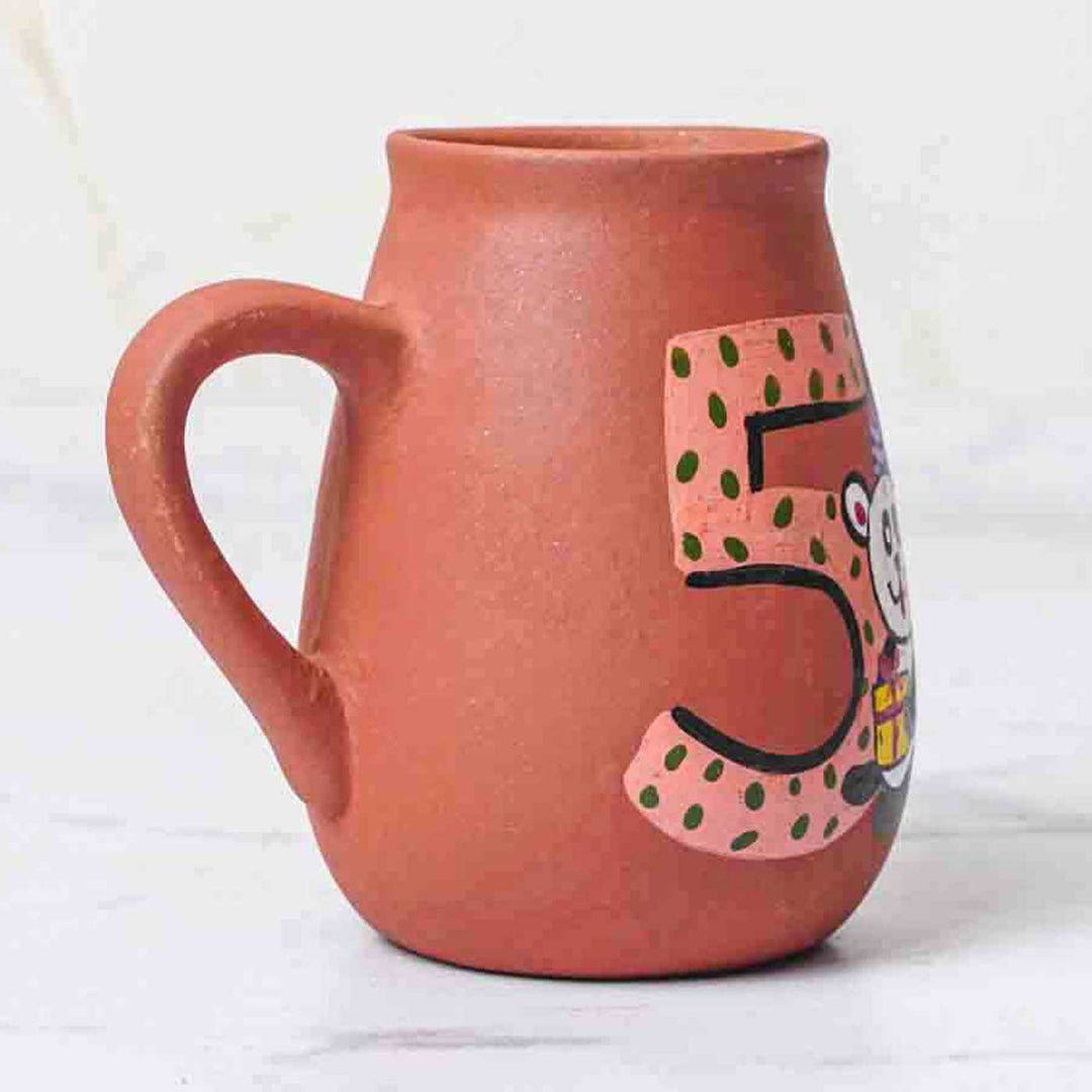 Personalized Hand-painted Birthday Milestone Terracotta Mug