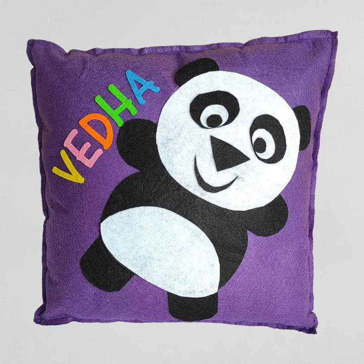 Personalized Handmade Panda Theme Felt Kids Pillow