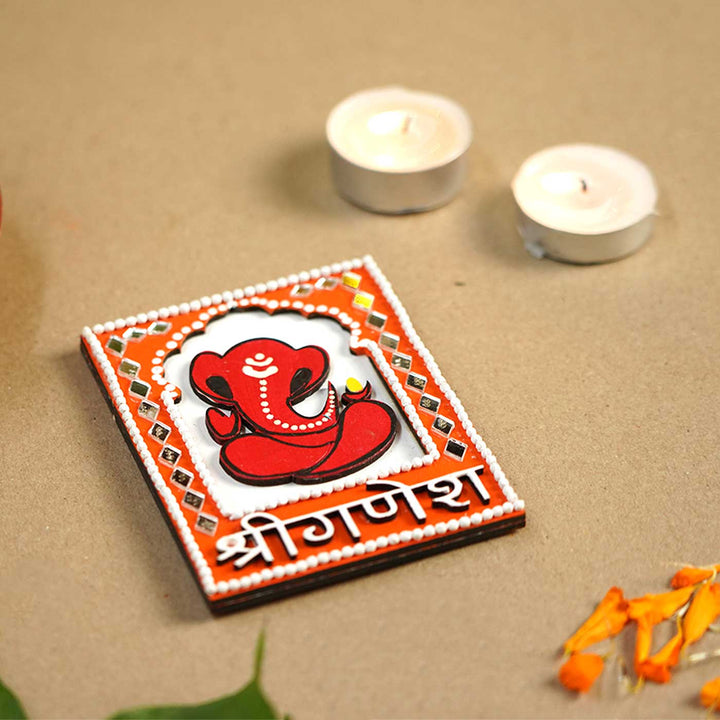 Handmade Ganesha Design Fridge Magnet