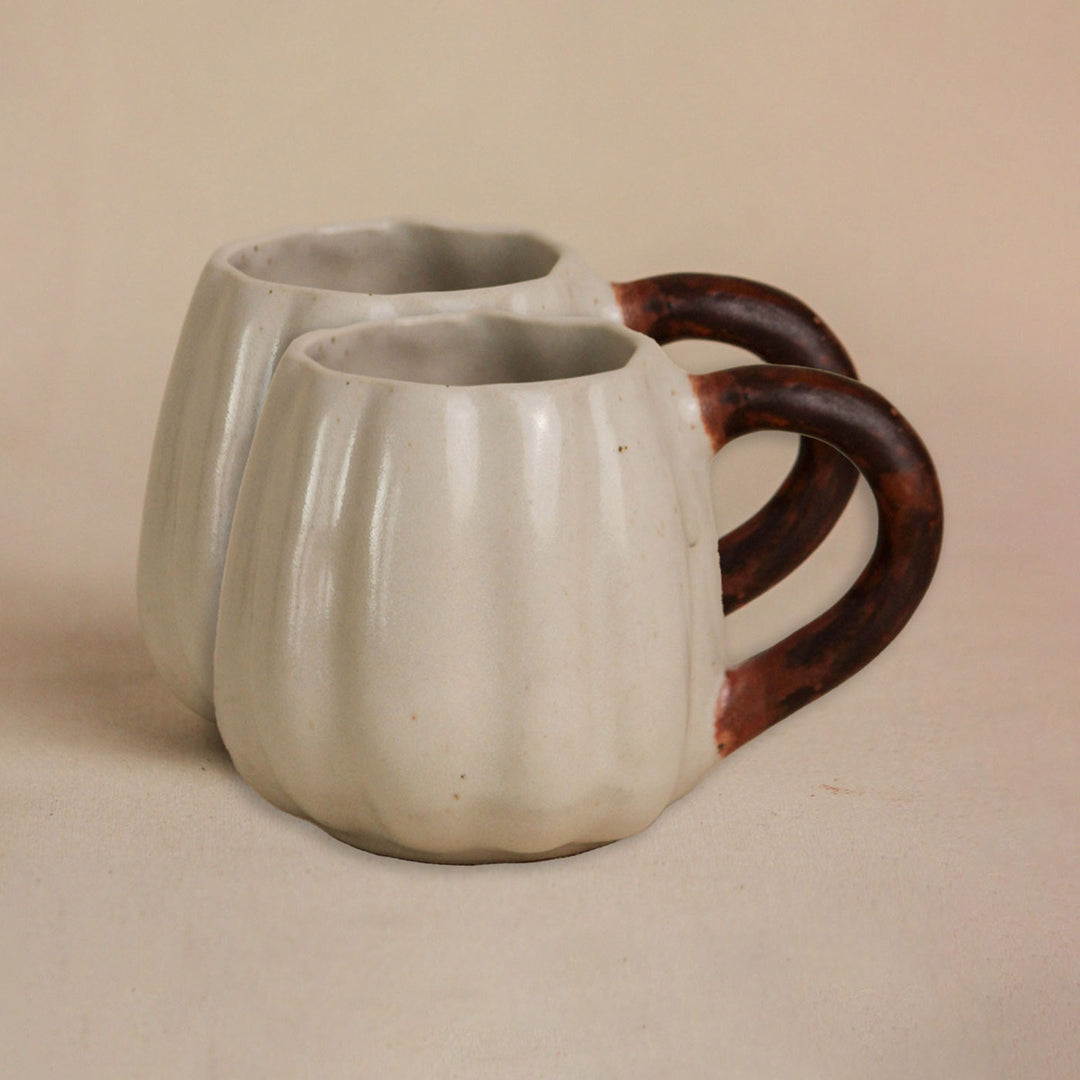 Handpainted Pumpkin-Shaped Mug