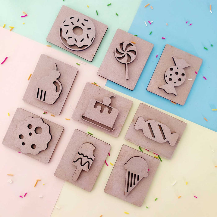 Handmade Sweet Treat Play Dough Stamps | Set Of 9