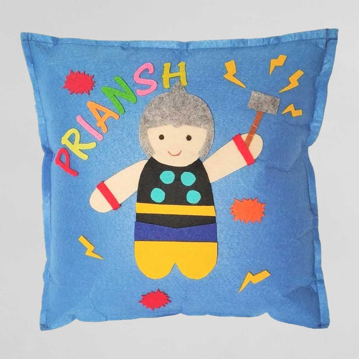 Personalized Handmade Thor Theme Felt Kids Pillow