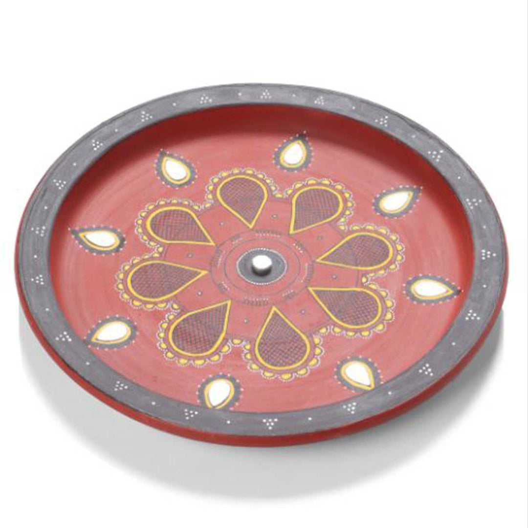 Handmade Floral Terracotta Wall Plate