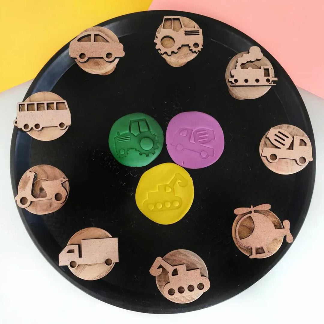 Handmade Vehicle Play Dough Stamp | Set Of 9