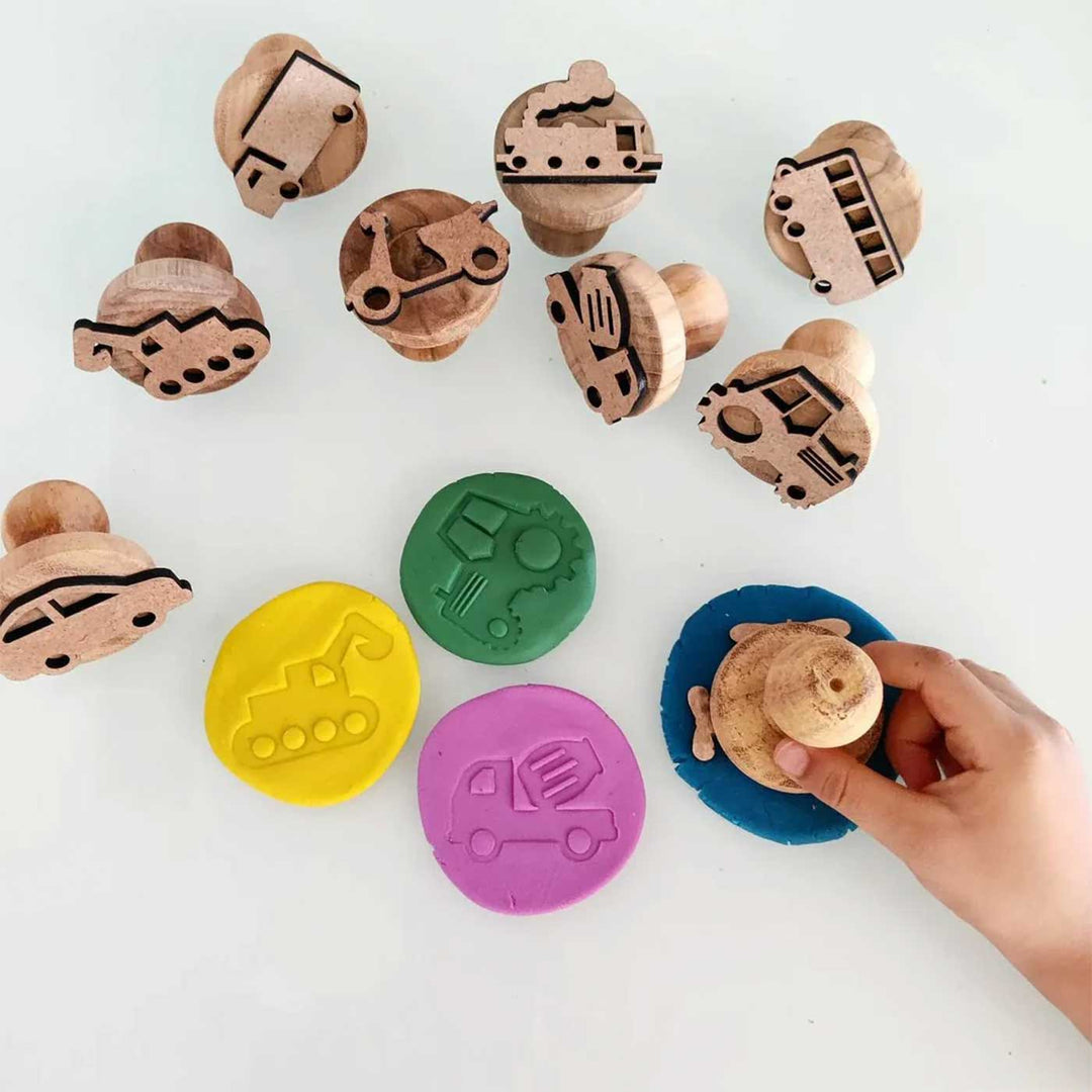 Handmade Vehicle Play Dough Stamp | Set Of 9