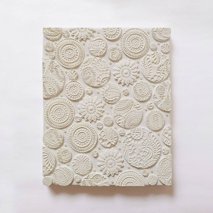 Cosmic Circle Clay & Canvas Wall Decor