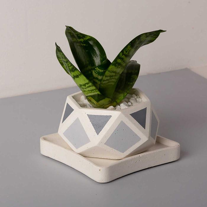 Hexamont Invertrix Planter - Grey