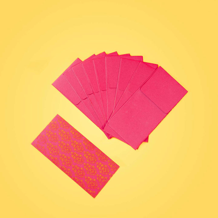 Handcrafted Envelopes - Pack of 10 - Pink