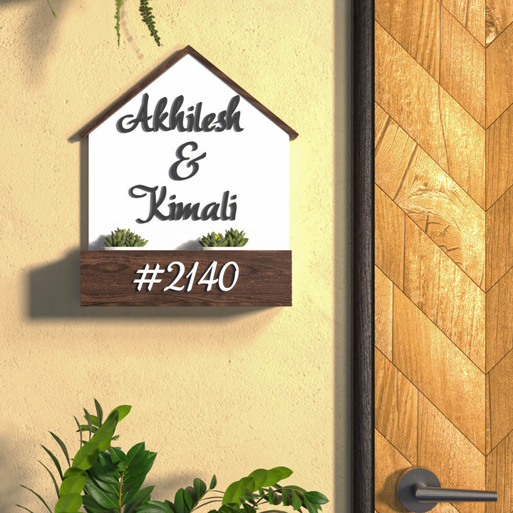 House Shaped Planter Nameboard