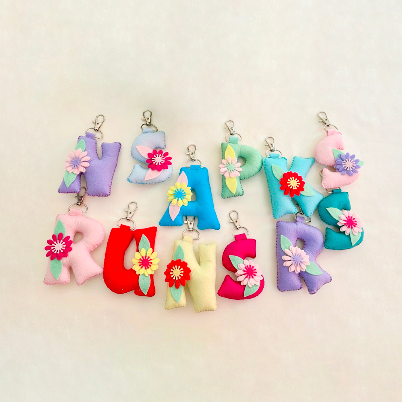 Felt 2025 name keychain