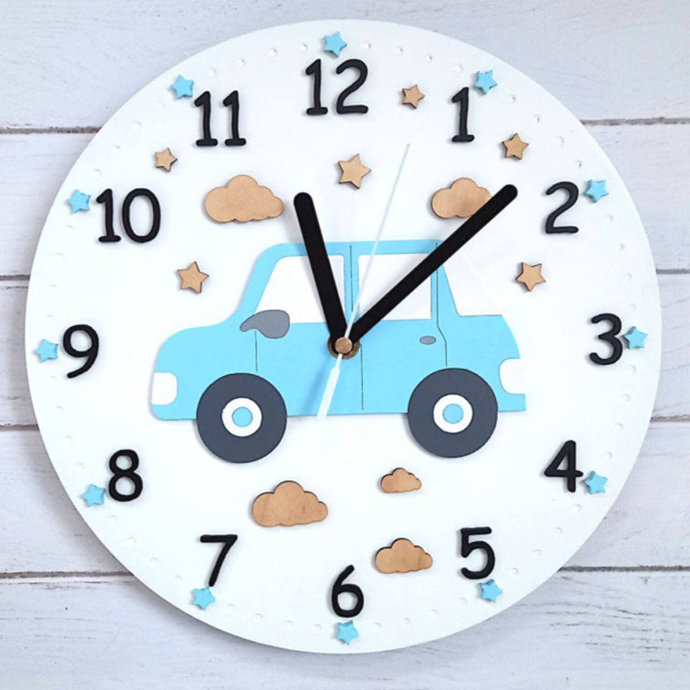 Buy Car Themed Wall Clock for Kids Online On Zwende