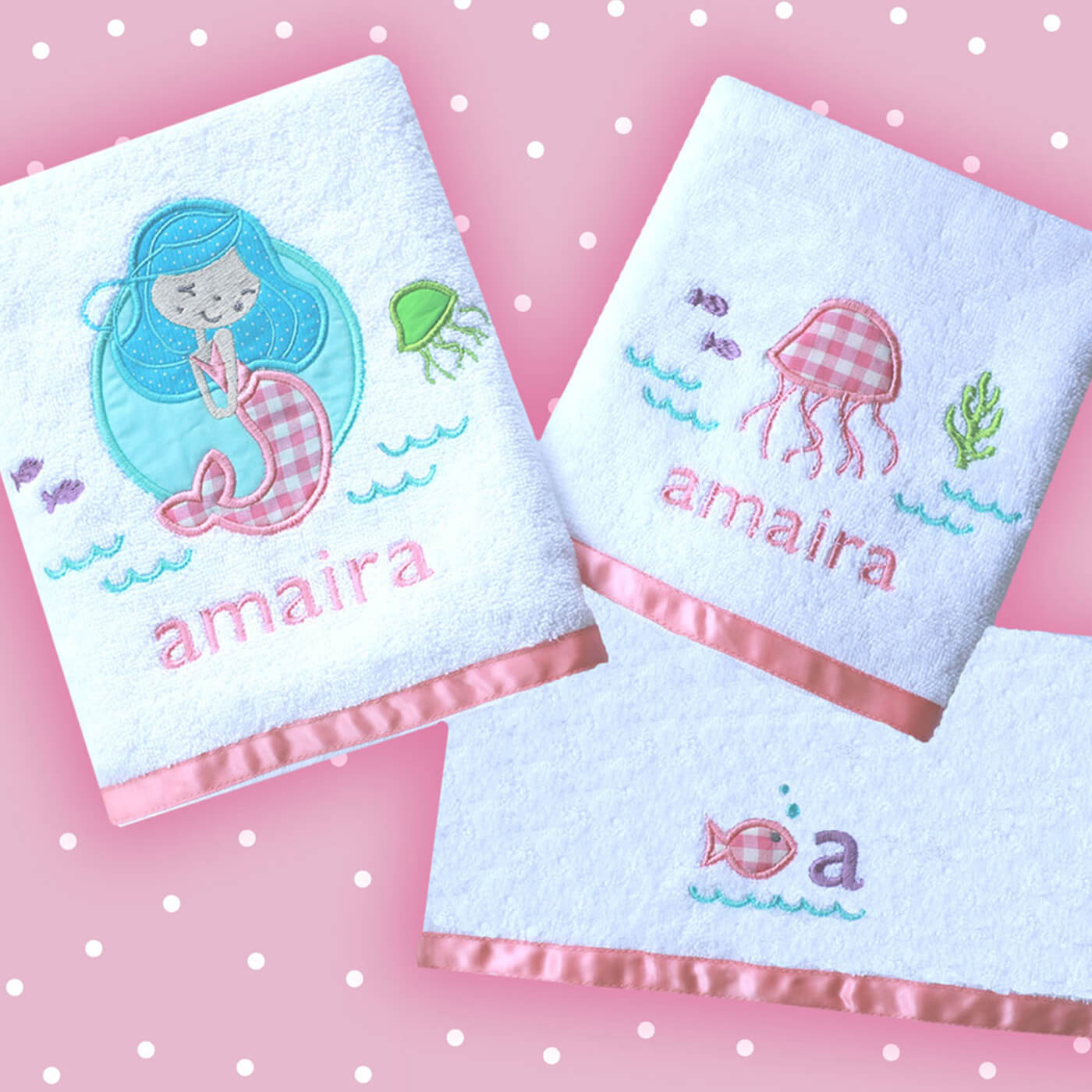 Mermaid bath towel discount set