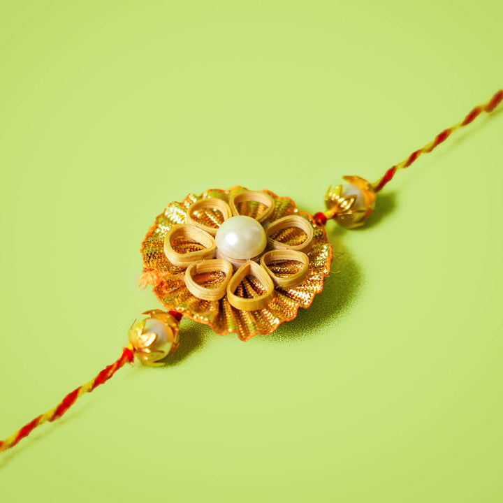 Ecofriendly Bamboo Rakhi With Roli Chawal