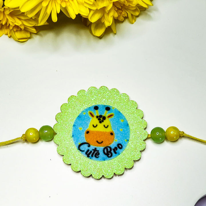 Cute bro giraffe rakhi- Glow in the dark