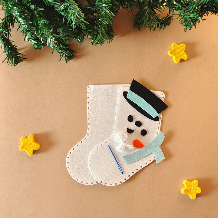 Felt Snowman Stocking DIY Kit