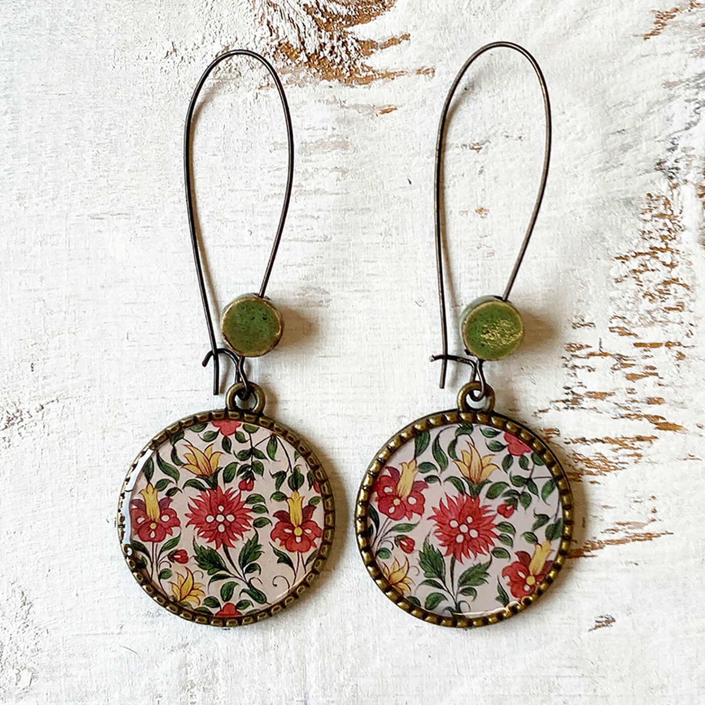 Ceramic earrings on sale