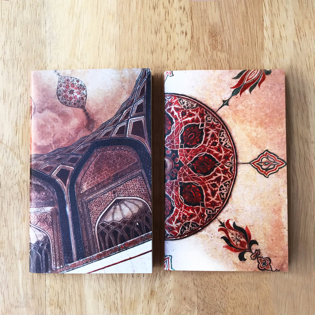 Rajasthani Folk Art Notebooks with Printed Cover - Set of 2