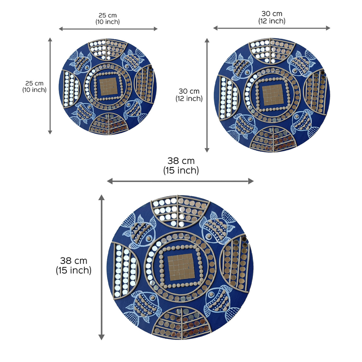 Madhubhani & Lippan Mirror Art Wall Decor