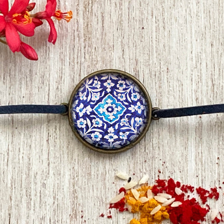 Handcrafted Folkart Rakhi With Roli Chawal