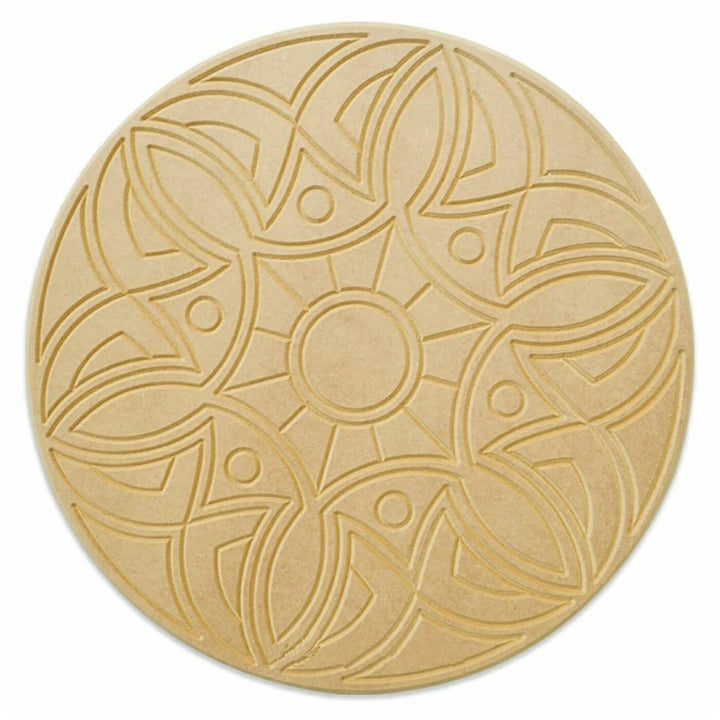 Ready to Paint MDF Engraved Mandala Base - 1109