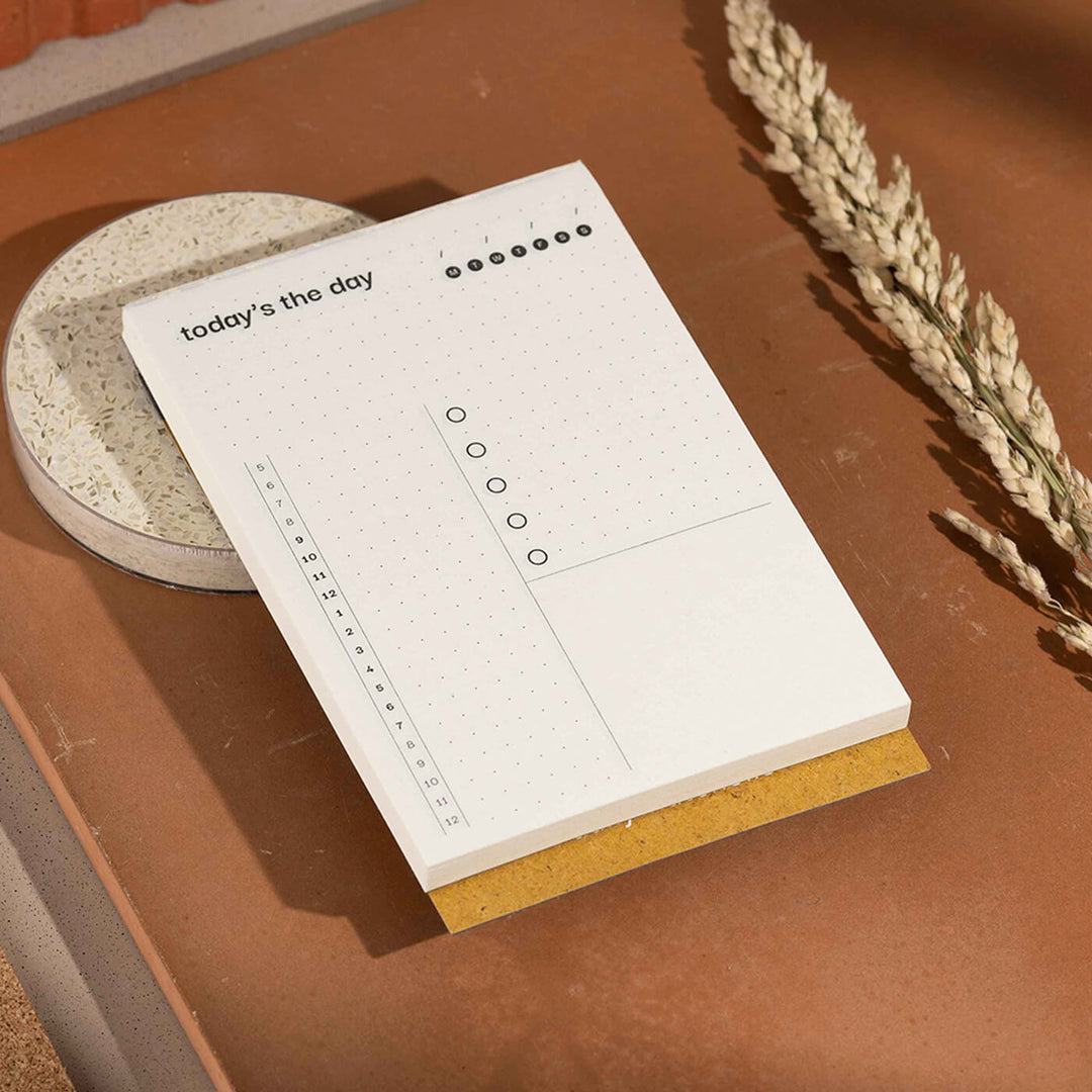 Personalized Recycled Scheduler Notepad | 48 Pages, Large