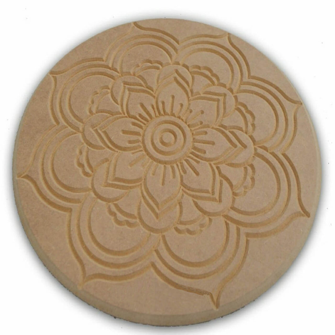 Ready to Paint MDF Engraved Mandala Base - 1115