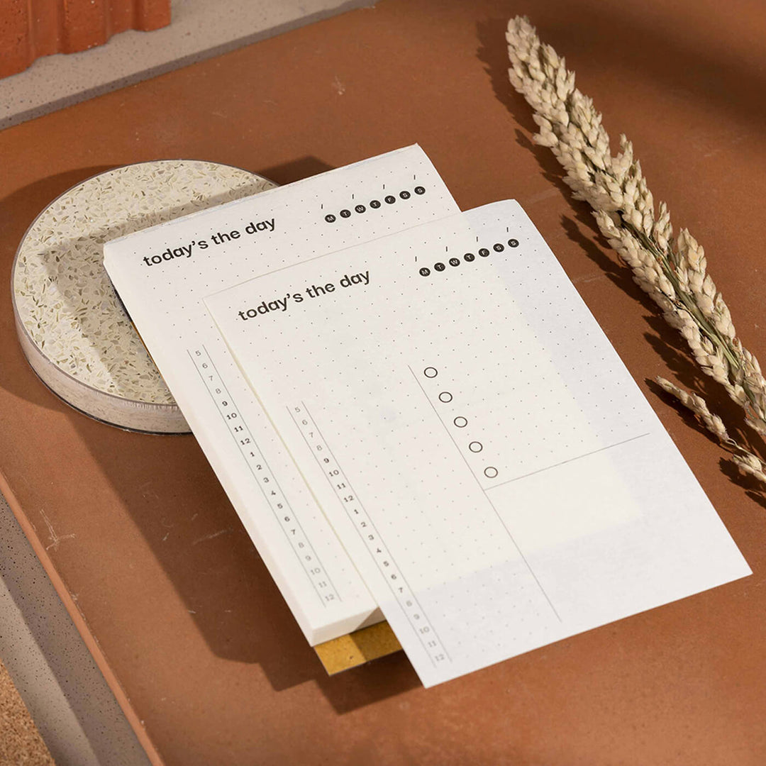 Personalized Recycled Scheduler Notepad | 48 Pages, Medium