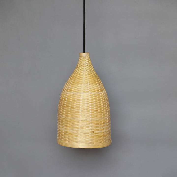 Handmade Bamboo Stupa Lamp