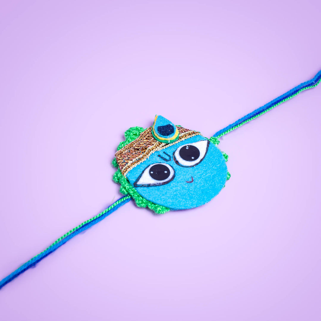 Krishna Crochet Rakhi for Bhaiya