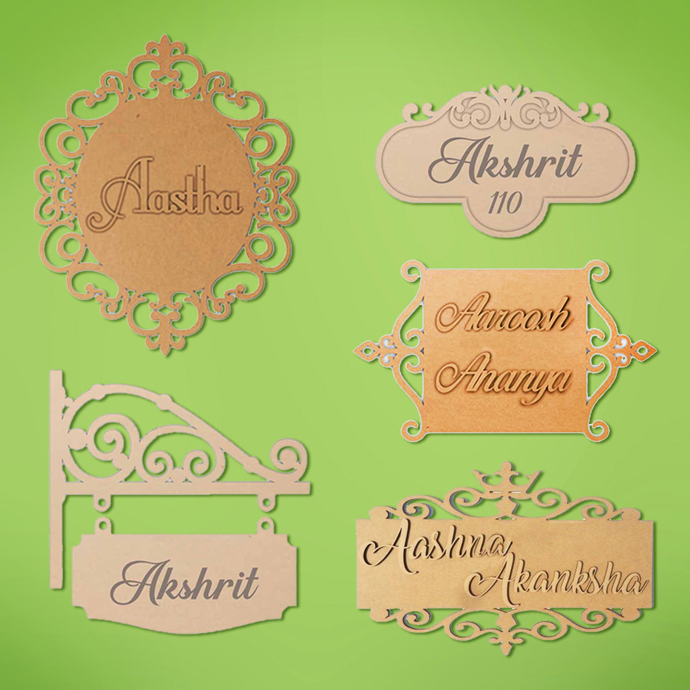 Buy Trial Pack - Ready to Paint MDF Nameplate - Royale Online On Zwende