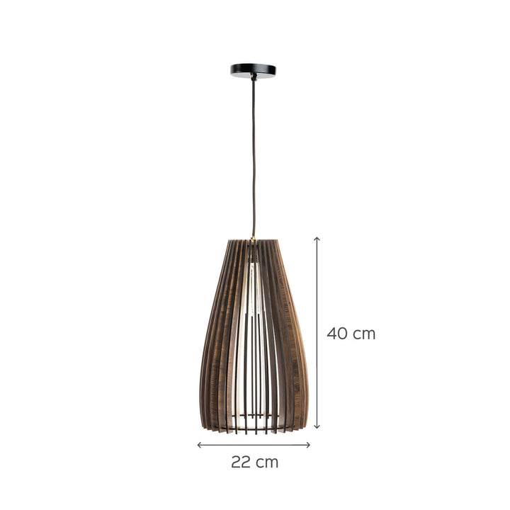 Bahama Pine Wood Ceiling Lamp