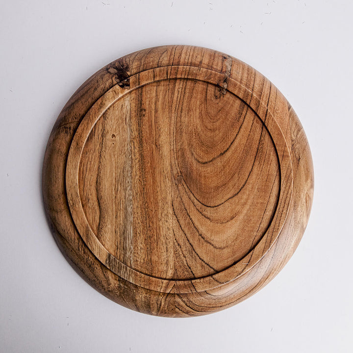 Handcrafted Acacia Wood Dune Serving Plates