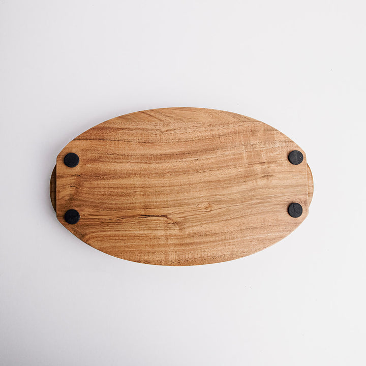 Handcrafted Acacia Wood Domino Platter