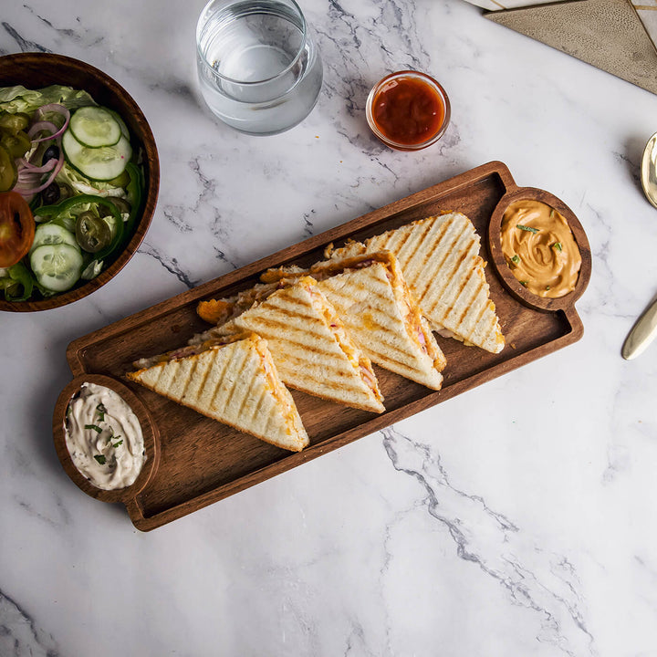 Handcrafted Acacia Wood Datona Platter