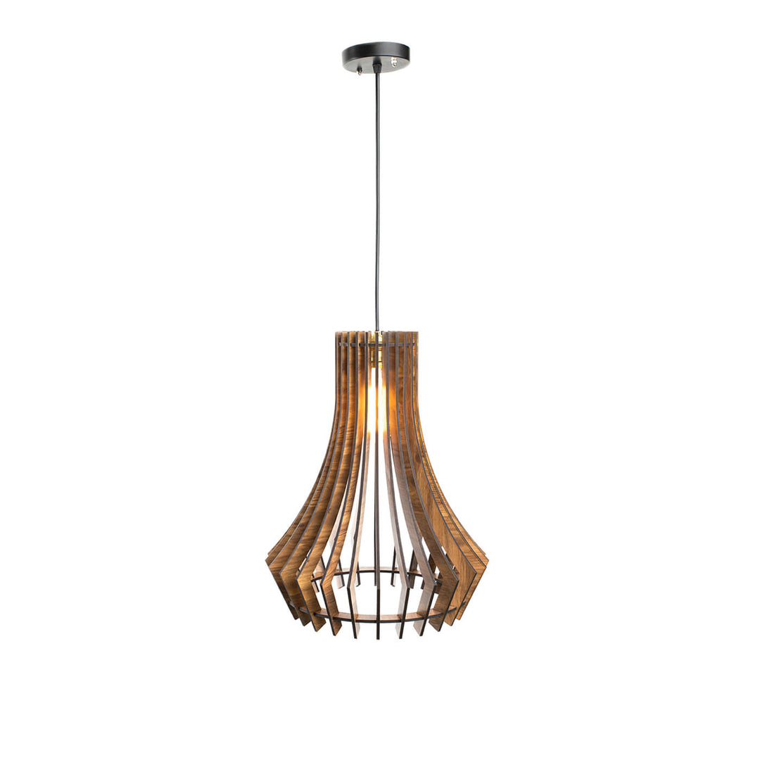 Wooden Pendant Light - Geometric