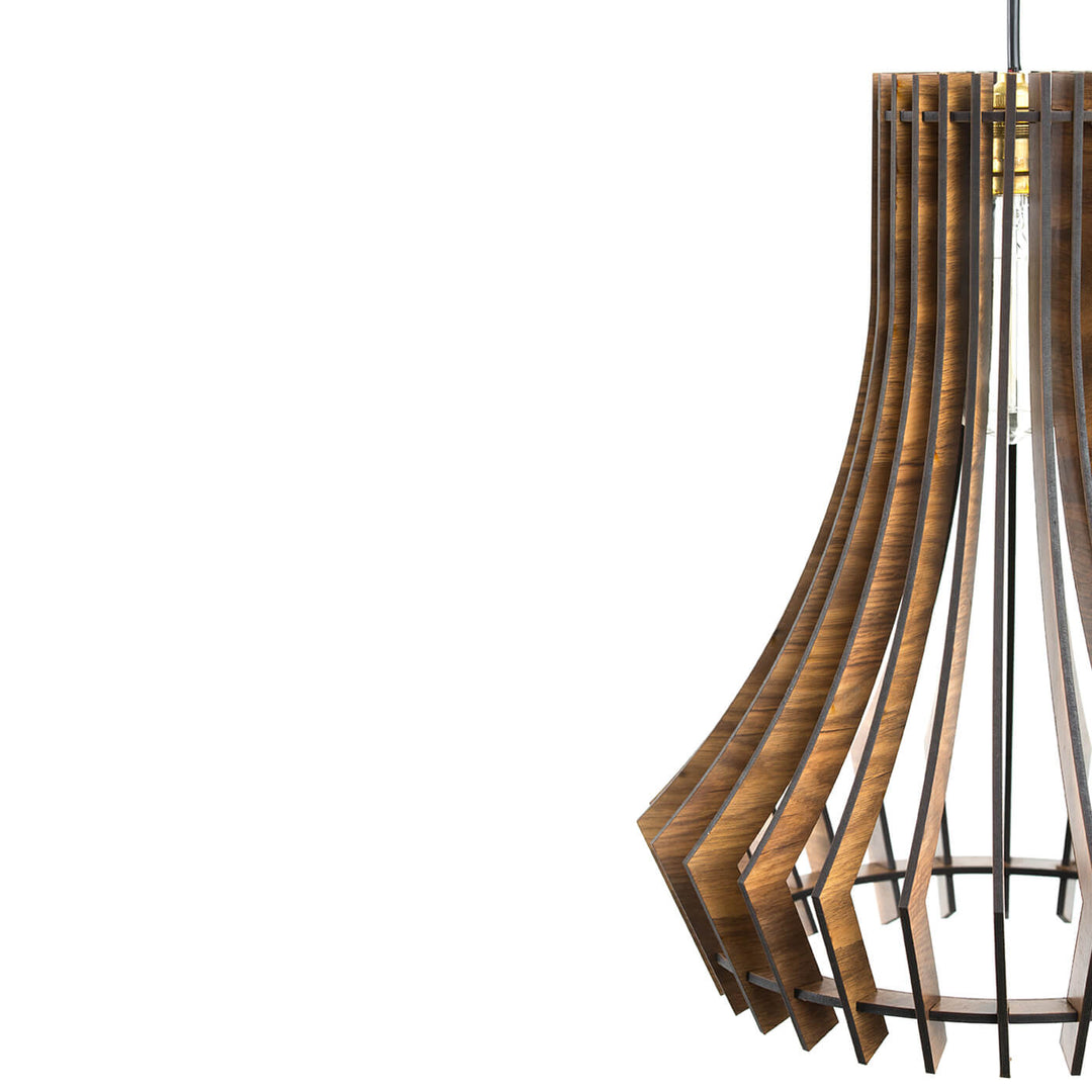 Wooden Pendant Light - Geometric