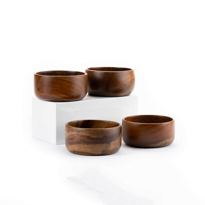 Baro Wooden Bowls - Small Set Of 4