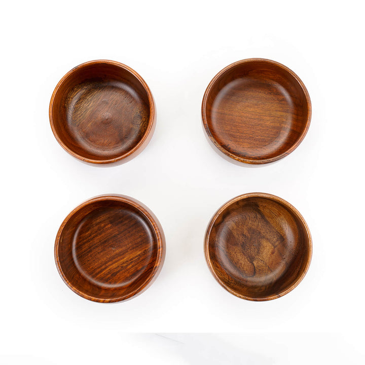 Baro Wooden Bowls - Small Set Of 4