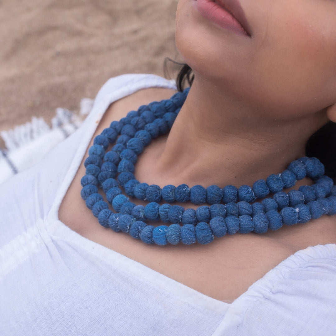 Bhaavini Upcycled Denim Necklace