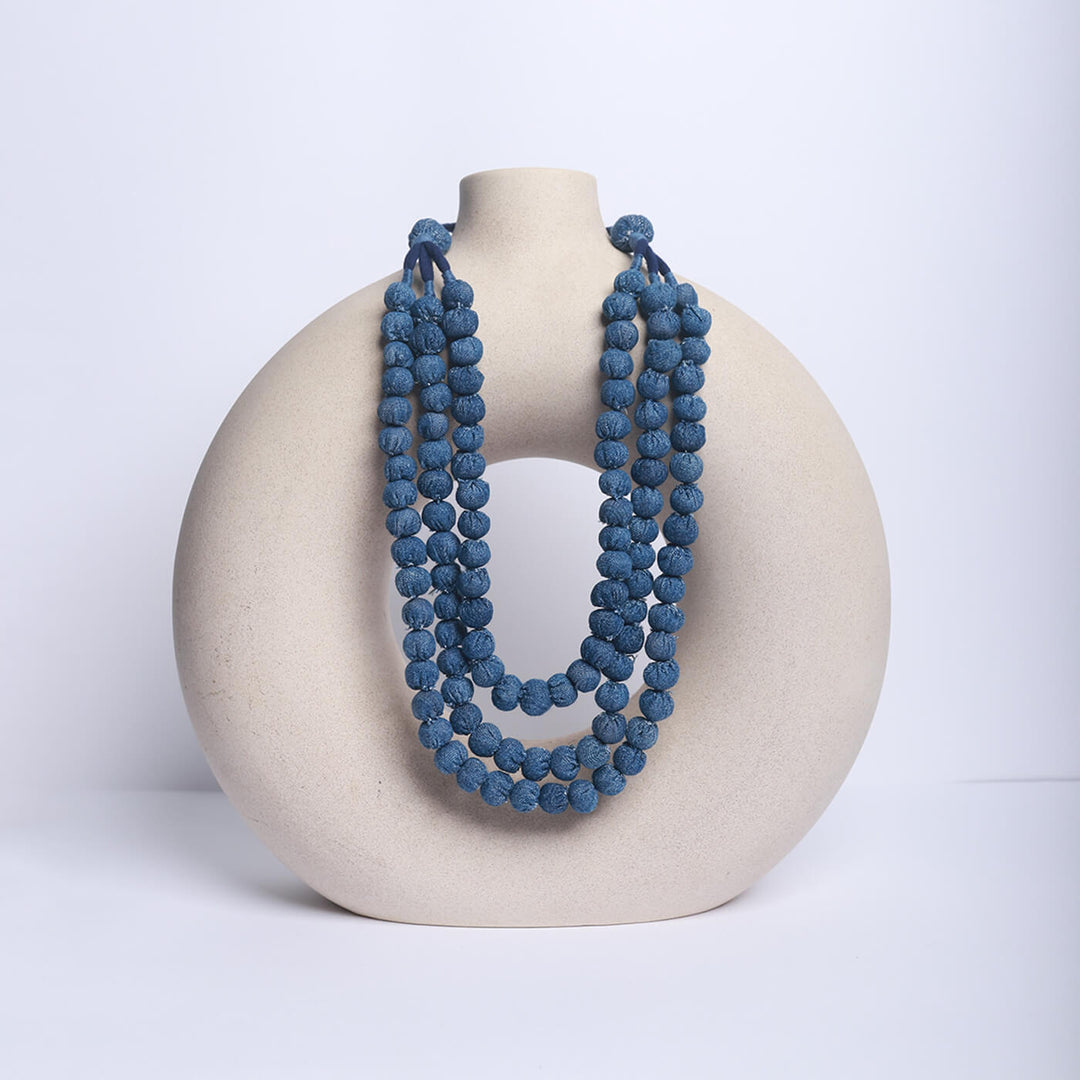 Bhaavini Upcycled Denim Necklace