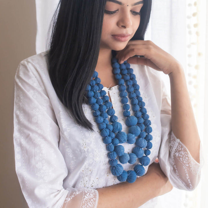 Vaishnavi Upcycled Denim Necklace