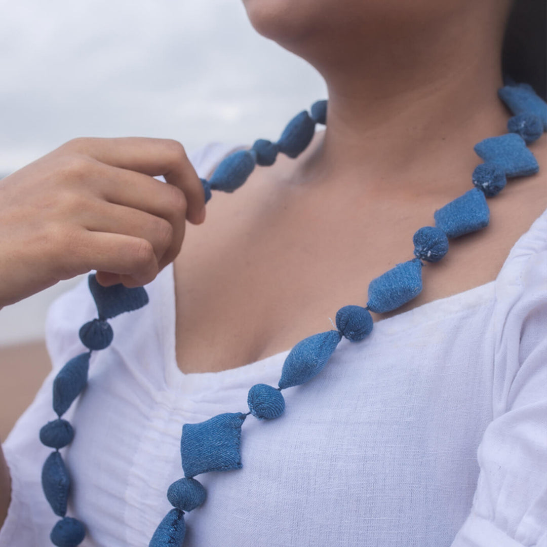 Ananta Upcycled Denim Necklace