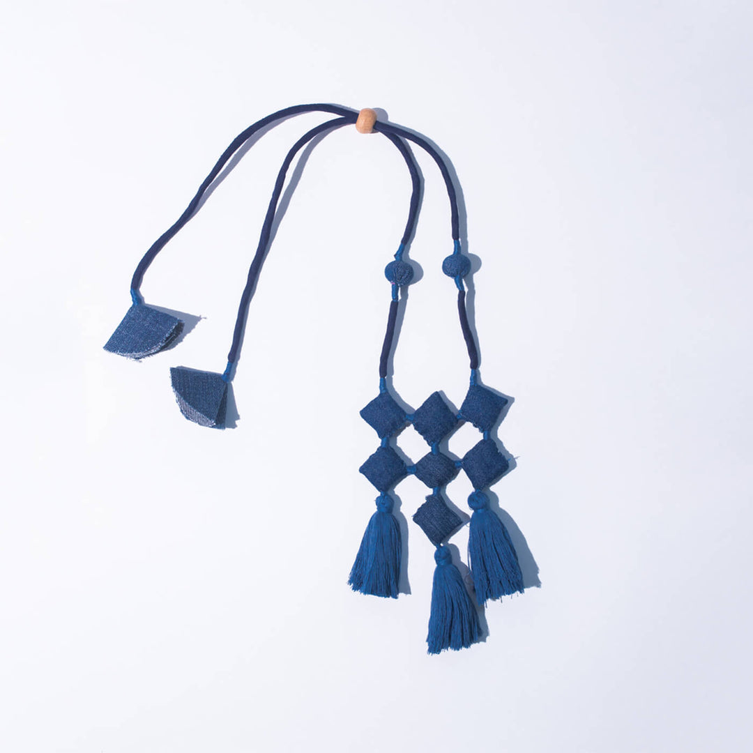 Bhavya Upcycled Denim Necklace